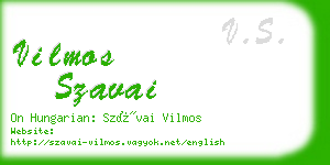 vilmos szavai business card